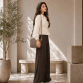 شومیز زنانه مدل جزیره یقهدار زیپدار فریسایز