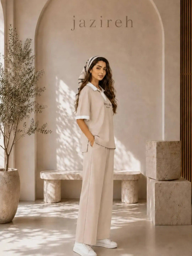 ست پلوشرت و شلوار زنانه جزیره
