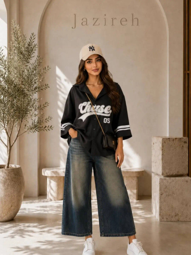 شومیز زنانه بیستبالی